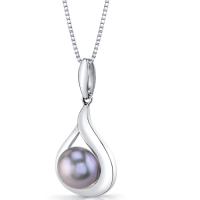Elegante Silberkette mit Perle Corina