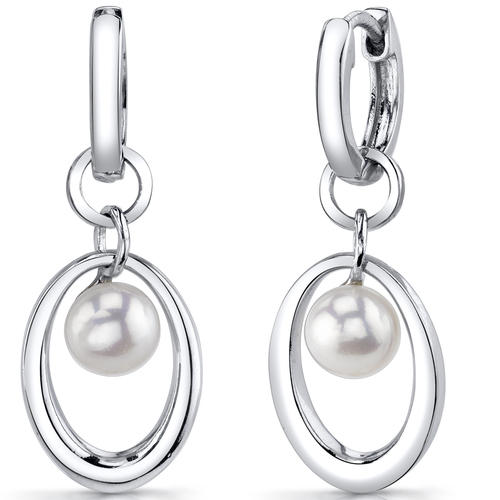 Ohrringe aus Silber mit Perlen 9290