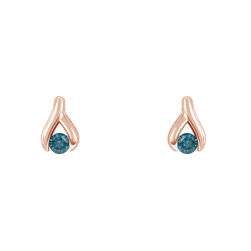 Dezente Ohrringe mit blauen Diamanten Laurien 106321