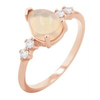Opal-Ring mit Diamanten Ammara