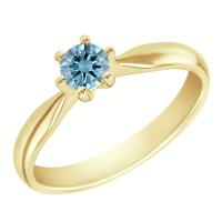 Verlobungsring mit einem zertifizierten fancy blauen Lab Grown Diamanten Iravan
