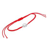 String Armband mit dem Yoga Symbol Lotusblume