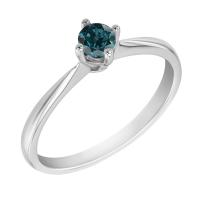 Verlobungsring mit blauem Diamant Sevati