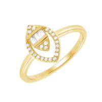 Goldener Ring mit Lab Grown Diamanten Sigurd