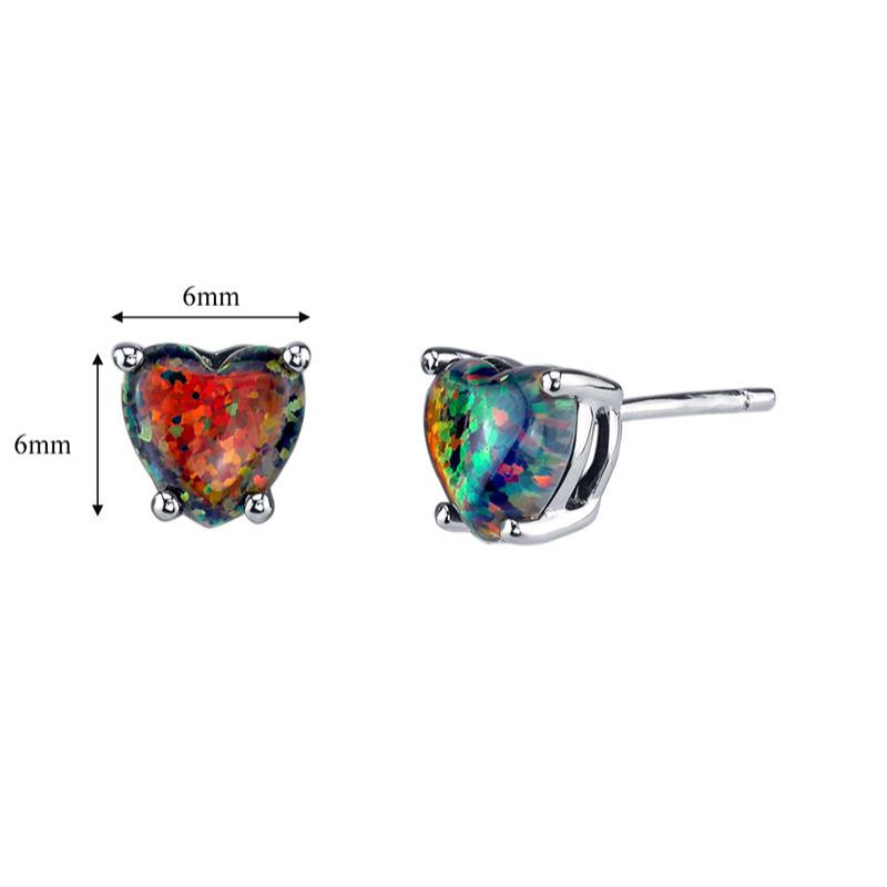 Ohrringe mit schwarzen Opalen 22961