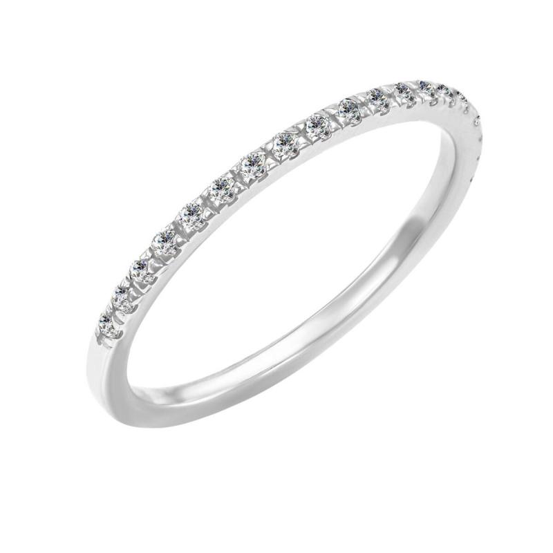 Goldener Memoire-Ring mit Diamanten 1.25mm Adva 25781