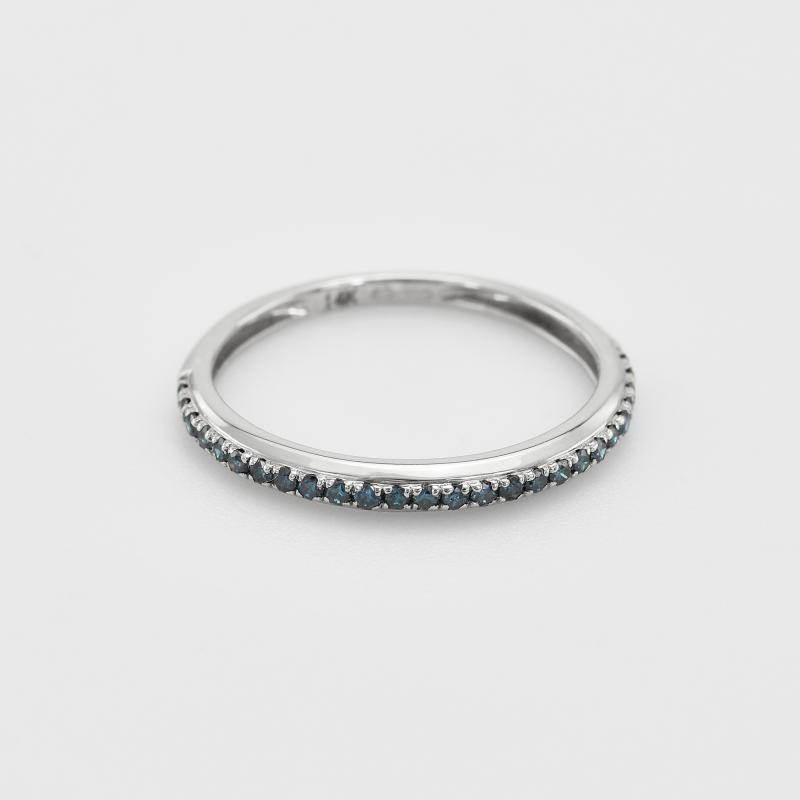 Memoire-Ring in Gold mit blauen Diamanten Eila 32121