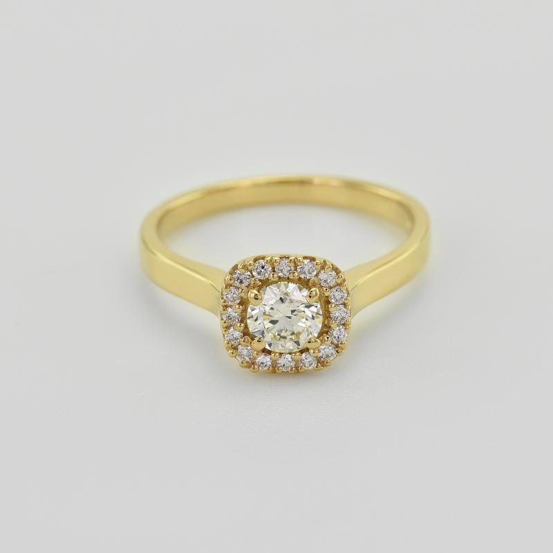 Dezenter Verlobungsring aus Gold mit Diamanten Reley 34661