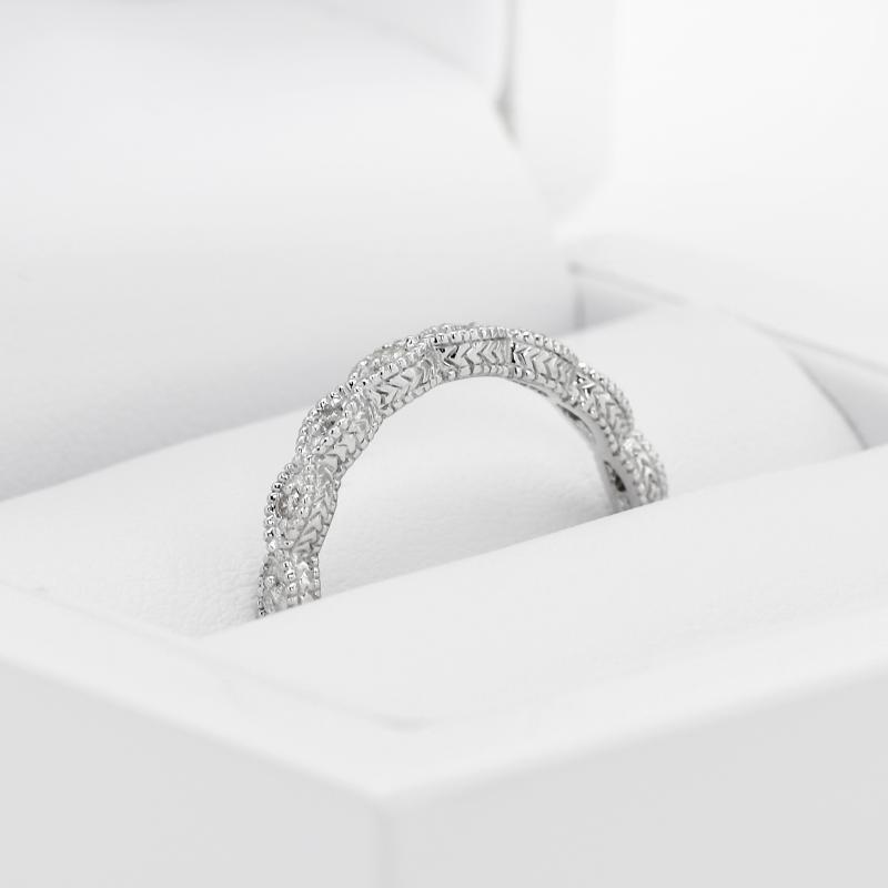 Ring aus Weißgold Eternity mit Diamanten in Eppi-Geschenkbox 36601