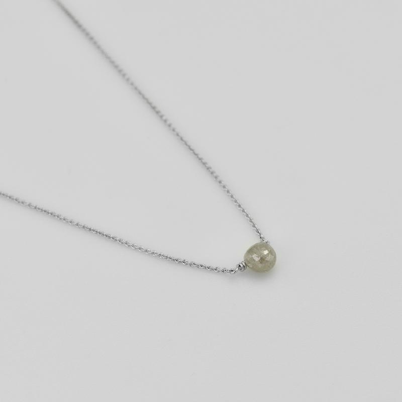Goldene Halskette mit grauem Diamanten-Tropfen Vebrina 37041