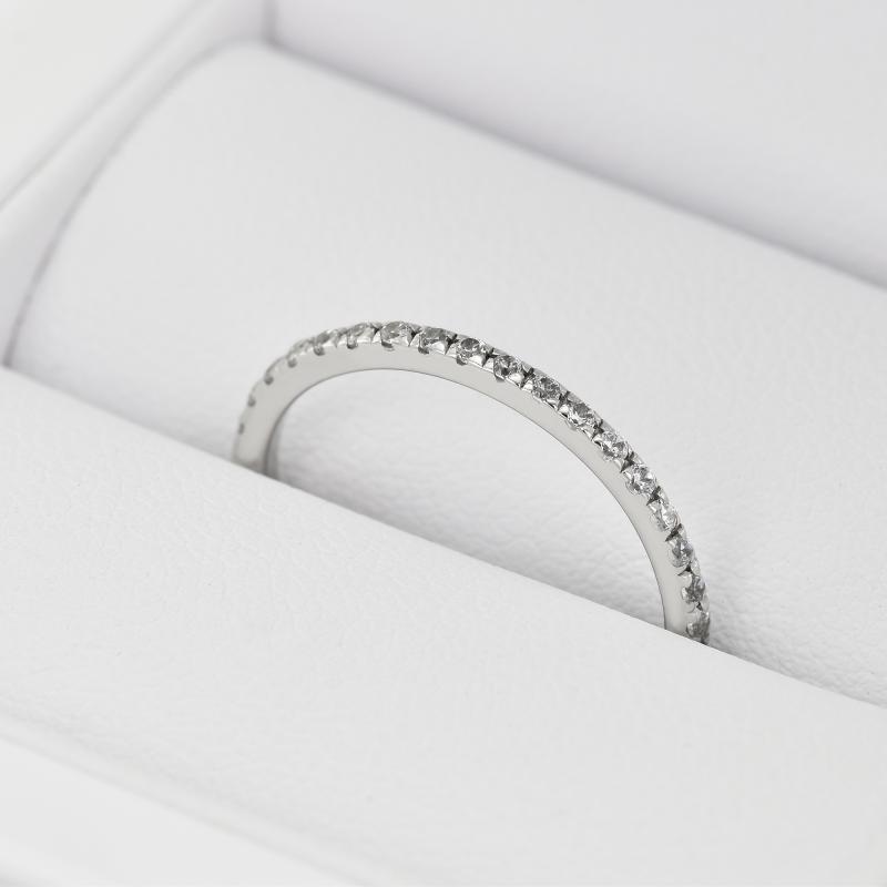Halb-Eternity Ring aus Platin mit 1.25mm Diamanten Adva 43891