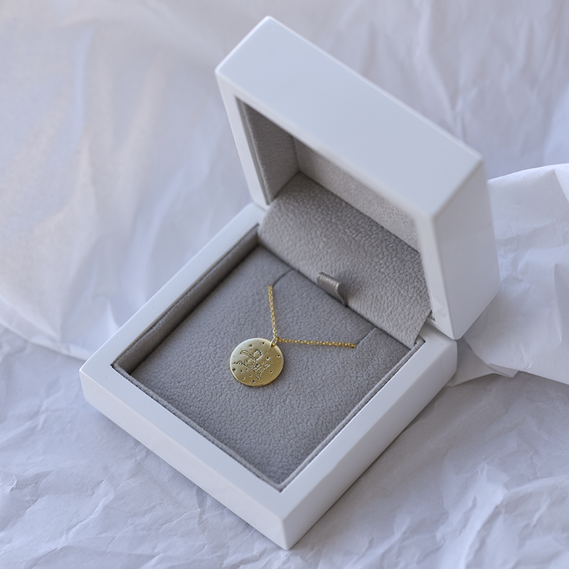 Gelbgoldenes Halsband der Kleine Prinz in Eppi-Geschenkbox 58591