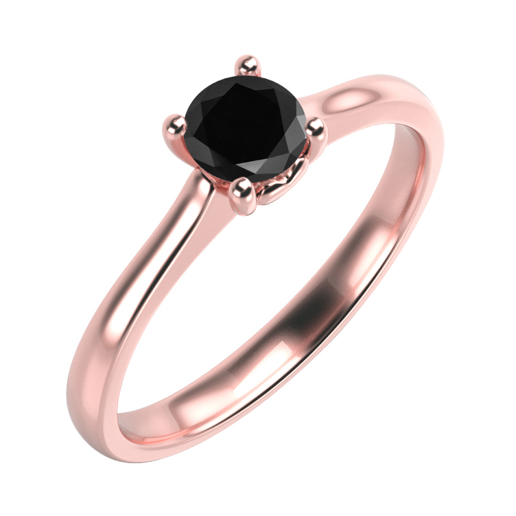 Verlobungsring mit schwarzem Diamant Lenal 59301