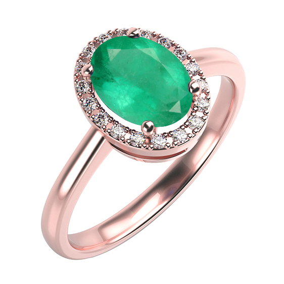 Smaragdring mit Diamanten Arya 59401