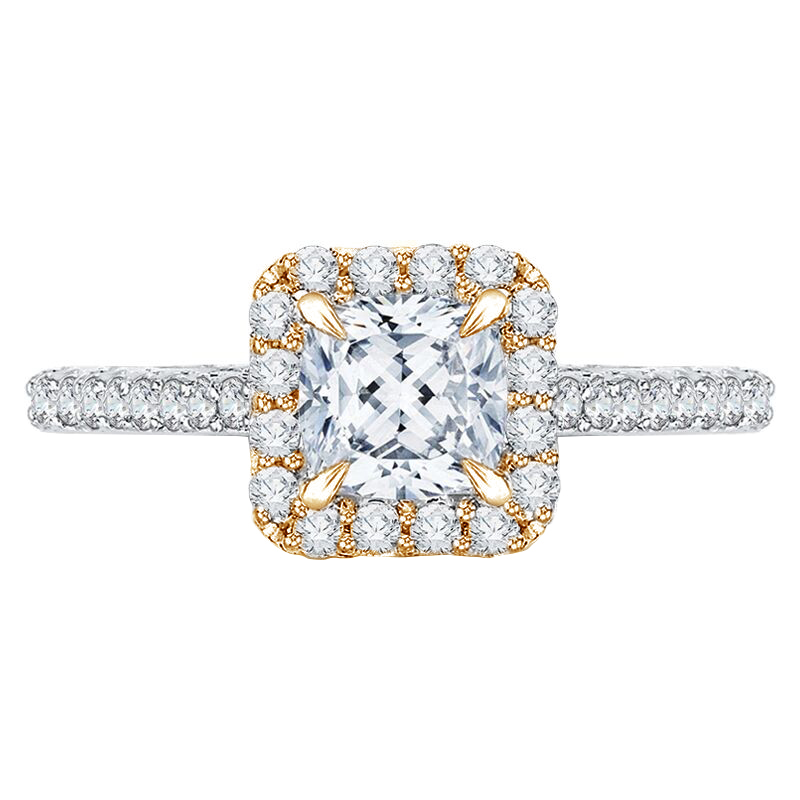Verlobungsring aus Gold mit Cushion-Diamant Carmelo 61221