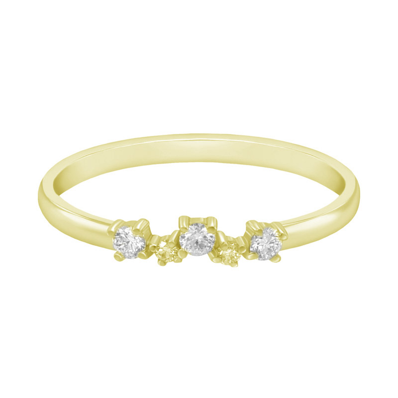 Goldener Verlobungsring mit Diamanten Aleela 67451