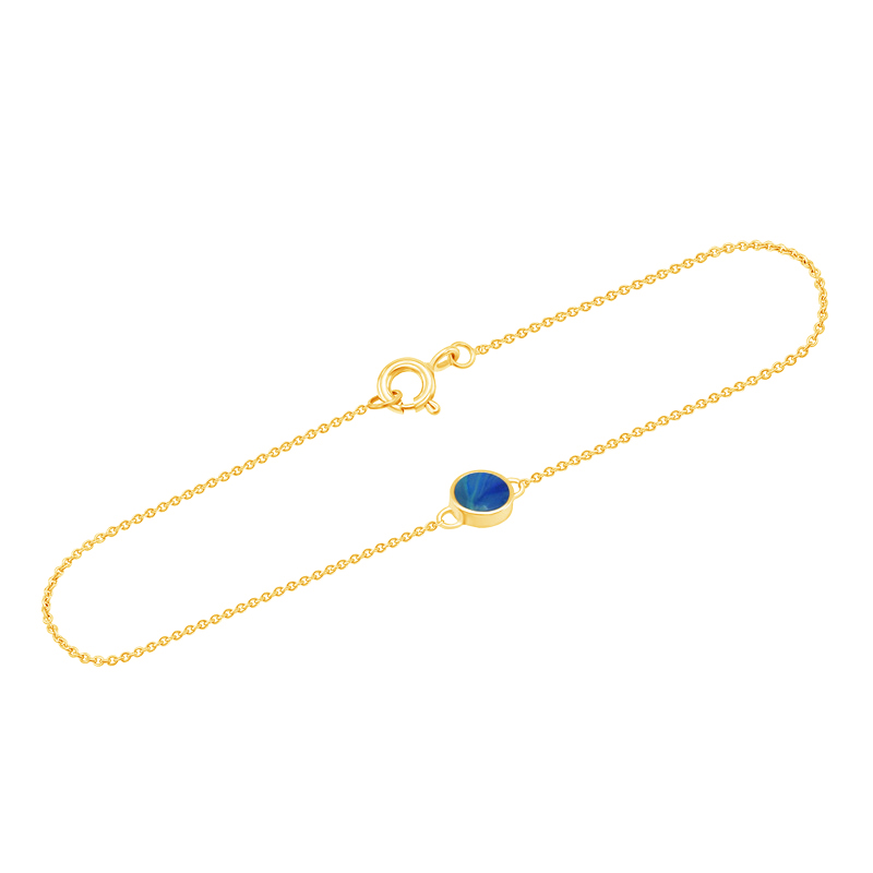 Goldarmband mit blauem Opal Clelia 71181