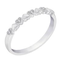 Eternity-Ring mit Herzen und Lab Grown Diamanten Mira