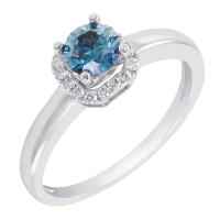 Verlobungsring mit blauem Diamant Katora