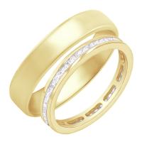 Eternity-Ring mit Lab Grown Diamanten und Ring im Komfort-Stil Mirica