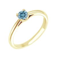 Verlobungsring mit einem zertifizierten fancy blauen Lab Grown Diamanten Katya