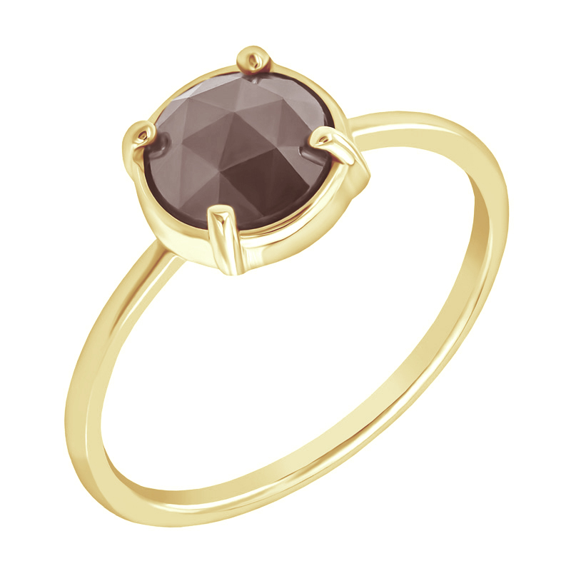Goldener Ring mit Diamant im Rosenschliff Vertius 114742