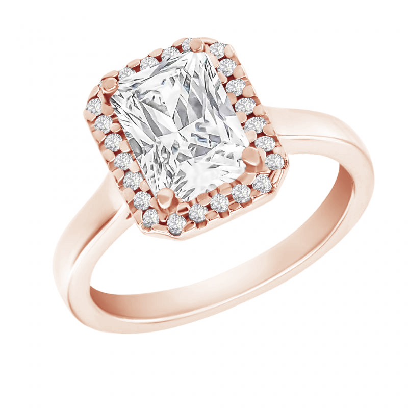 Verlobungsring mit Emerald-Diamant Valma