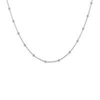 Silberne Kette mit Kugeln 45 cm