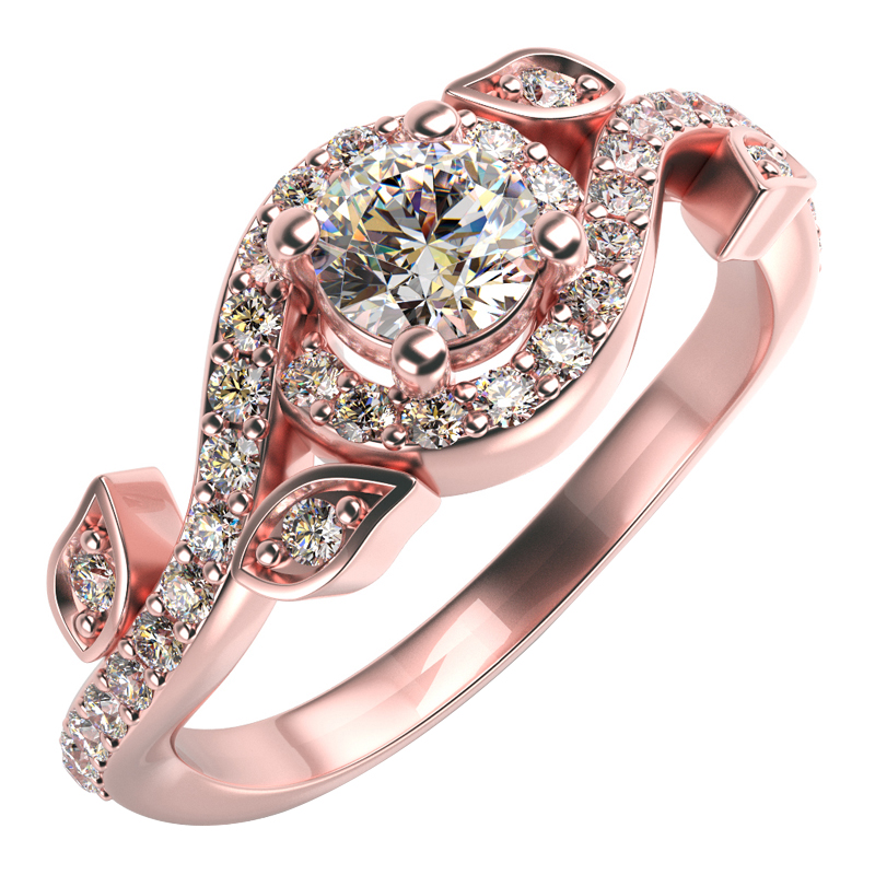 Goldener Vintage-Ring mit Diamanten Gario 12762