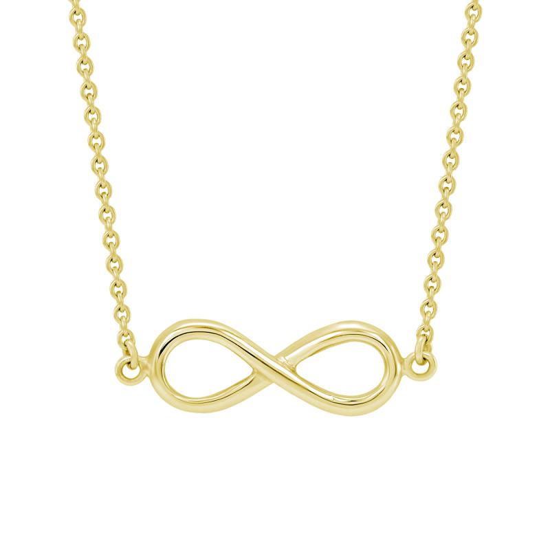 Goldene Halskette mit Unendlichkeitssymbol Infinity 22362