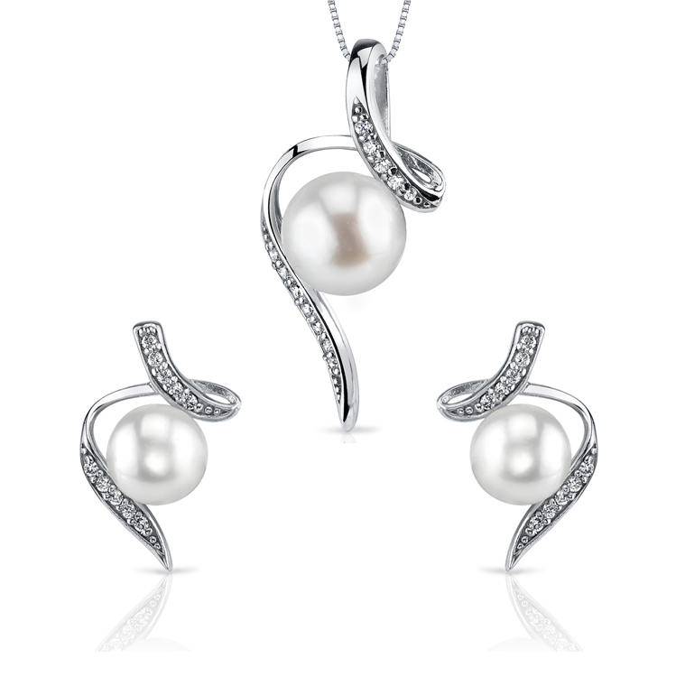 Silberkollektion mit Perlen und Zirkonia Menmoli