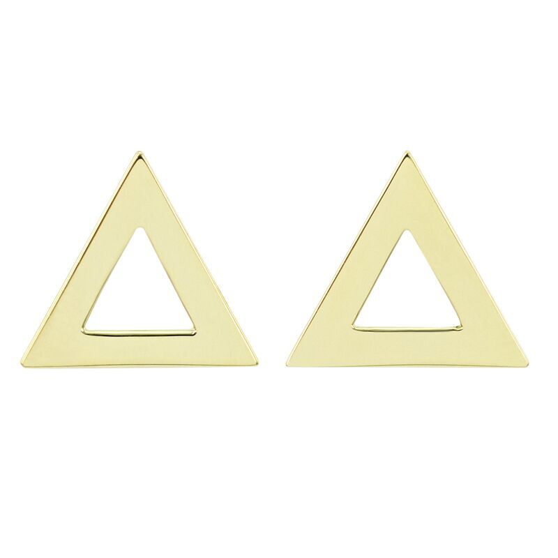 Goldene maxi Dreieck-Ohrringe Beli 28692