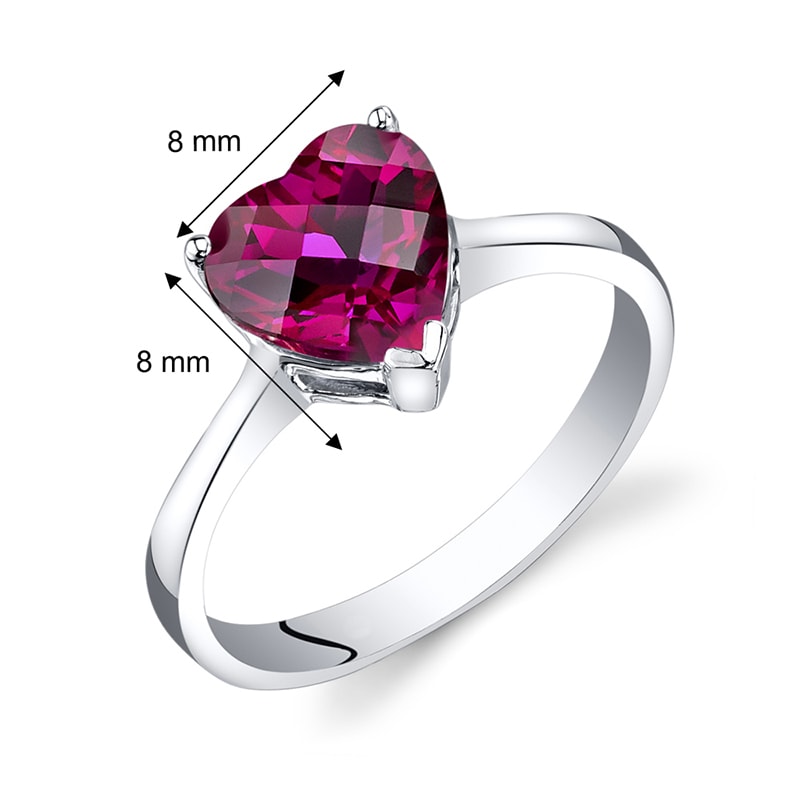 Rubin Ring in Herz-Form 35062