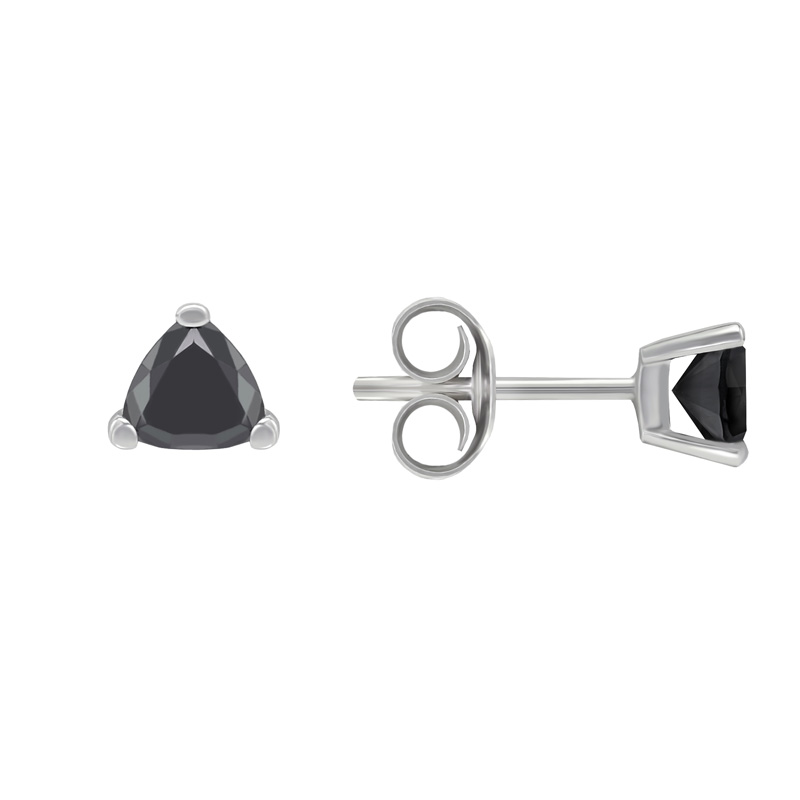 Ohrringe mit schwarzen Diamanten 37592