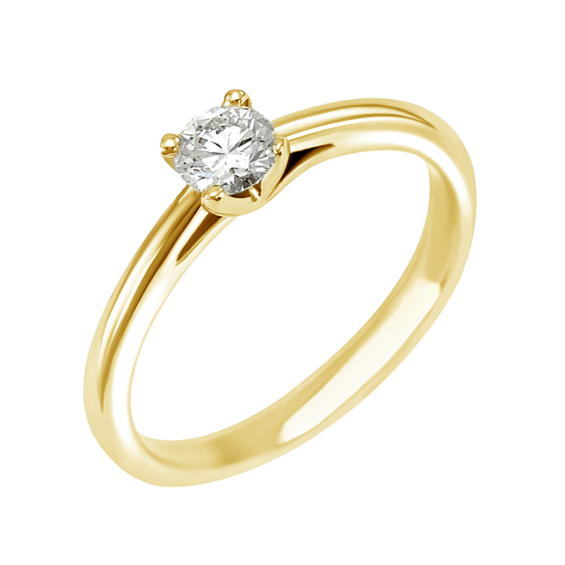 Verlobungsring mit Diamant im Rundschliff Katya 4072