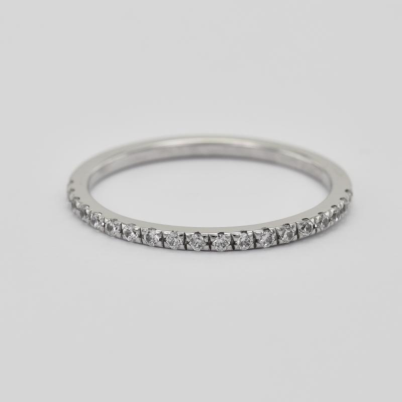 Halb-Eternity Ring aus Platin mit 1.25mm Diamanten Lorette 43892