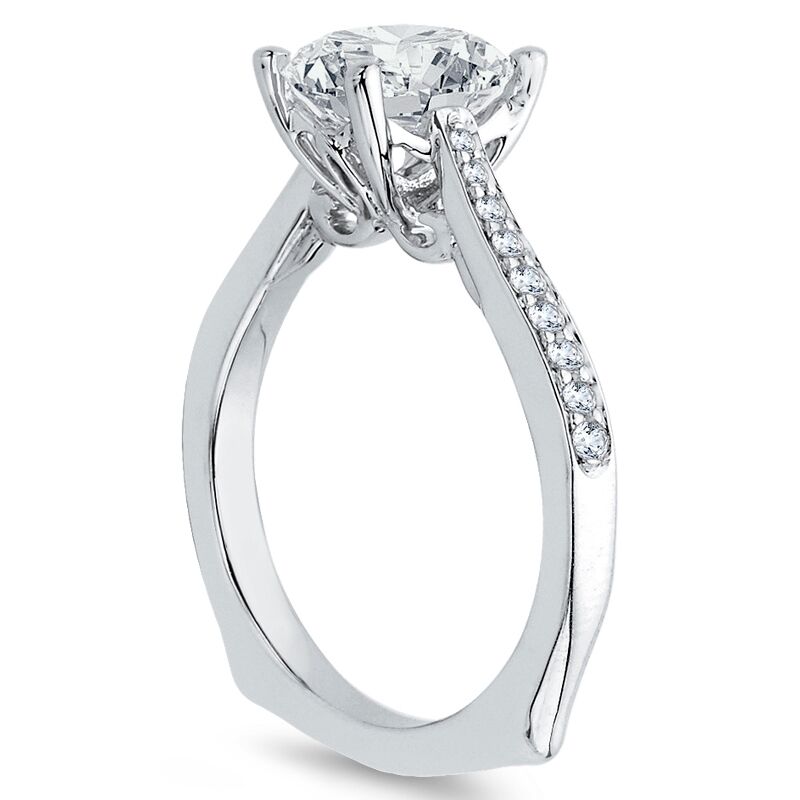 Verlobungsring mit seitlichen Diamanten Ulani 46242
