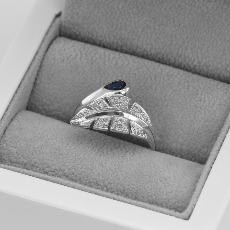 Silberner Ring in Blattform Adelio 49982