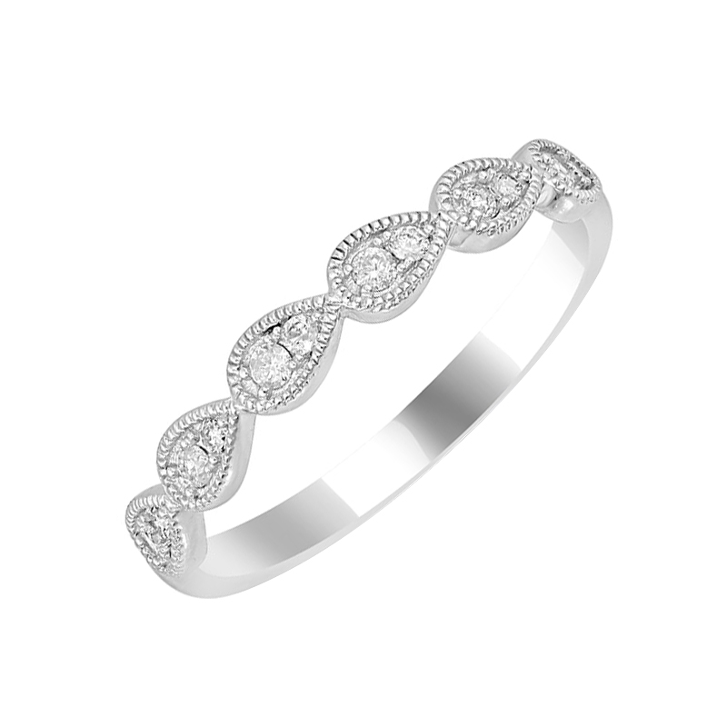 Halb-Eternity Ring aus Gold mit Diamanten Lacy 59192