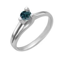 Verlobungsring mit blauem Diamant Kawiel