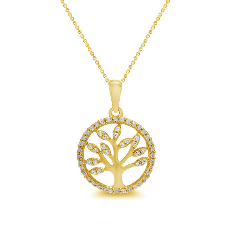 Goldener Baum des Lebens mit Diamanten Elmer 68112