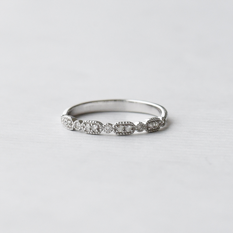 Goldener Halb-Eternity Ring mit Diamanten Liam 70252