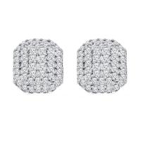 Luxuriöse Ohrringe voller Lab Grown Diamanten Achin