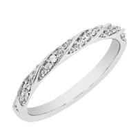 Geflochtener Eternity-Ring mit Diamanten Frances
