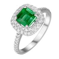 Ring mit Diamanten und Smaragd Dilis