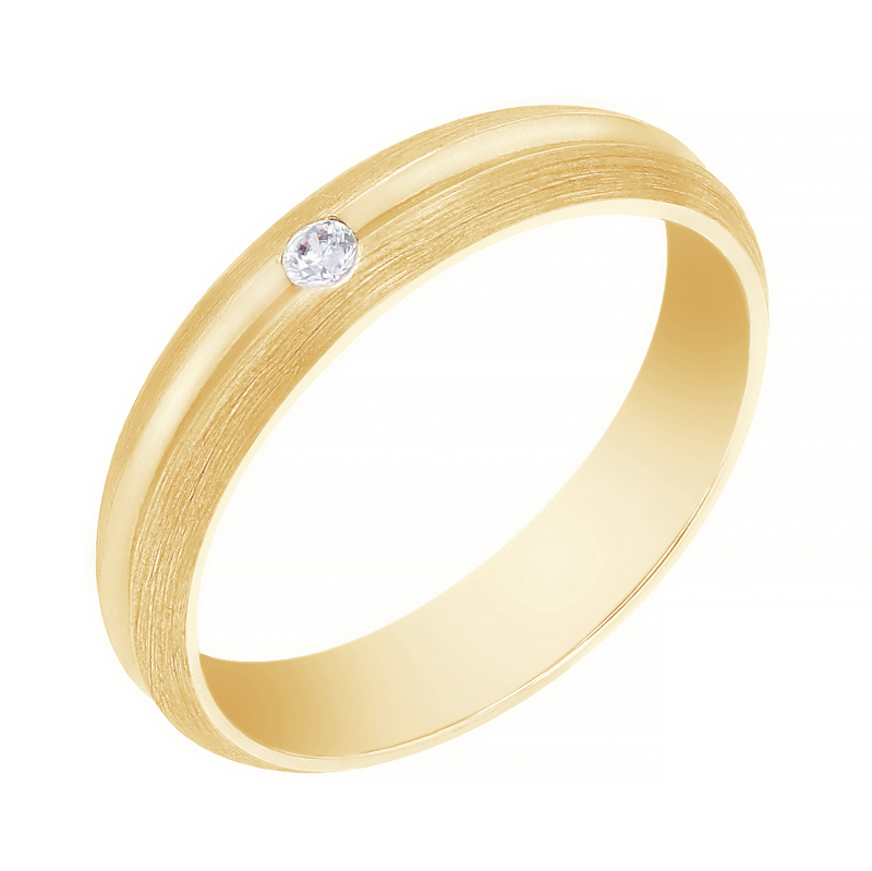 Goldene Eheringe mit Diamant Dellai 105993