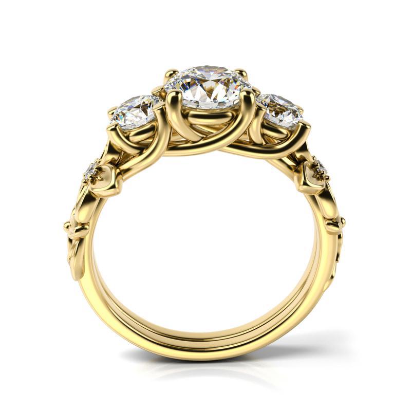 Ring Seitendiamanten Wawyh 10843