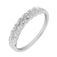 Eternity-Ring mit Blättern und Lab Grown Diamanten Aizah