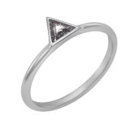 Ring mit einem Salt and Pepper Diamanten in Trillion-Form Daslis