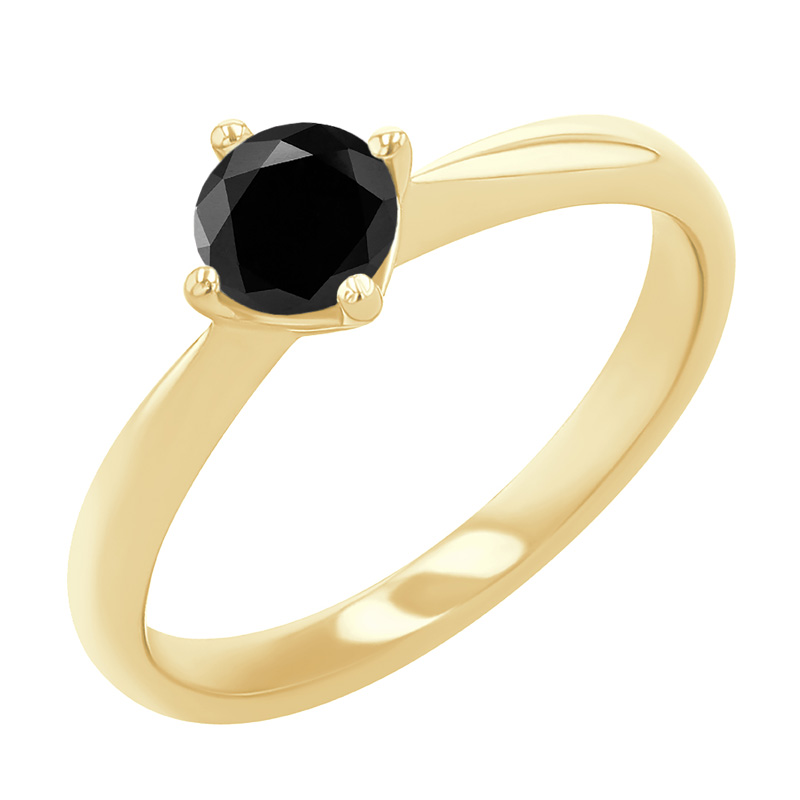 Verlobungsring mit schwarzem Diamant Mahiya 125023